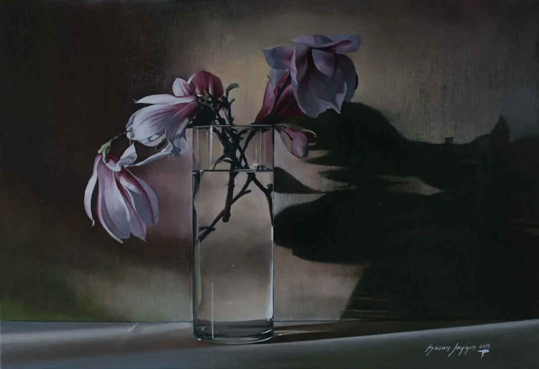 HASAN SAYGIN — “Manolya-1”, 2018 "Manolya-1" eseri HASAN SAYGIN tarafından 2018 yılında 55x38 cm ölçülerinde Tuval üzeri yağlı boya tekniği ile yapılmıştır.