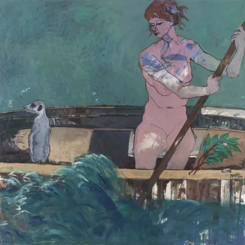 Bu eser AYŞENUR KÖKSAL tarafından 2016 yılında 150x150 cm ölçülerinde Tuval üzeri yağlı boya tekniği ile yapılmıştır.