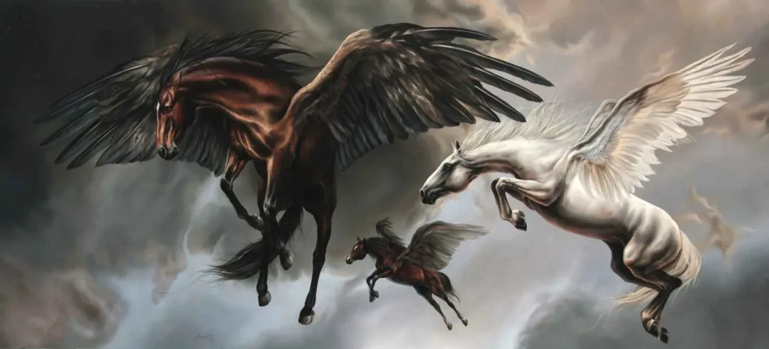yakınlaştır "Pegasusun Doğuşu" eseri BEHZAT FEYZULLAH tarafından 2017 yılında 240x111 cm ölçülerinde Tuval üzeri yağlı boya tekniği ile yapılmıştır.