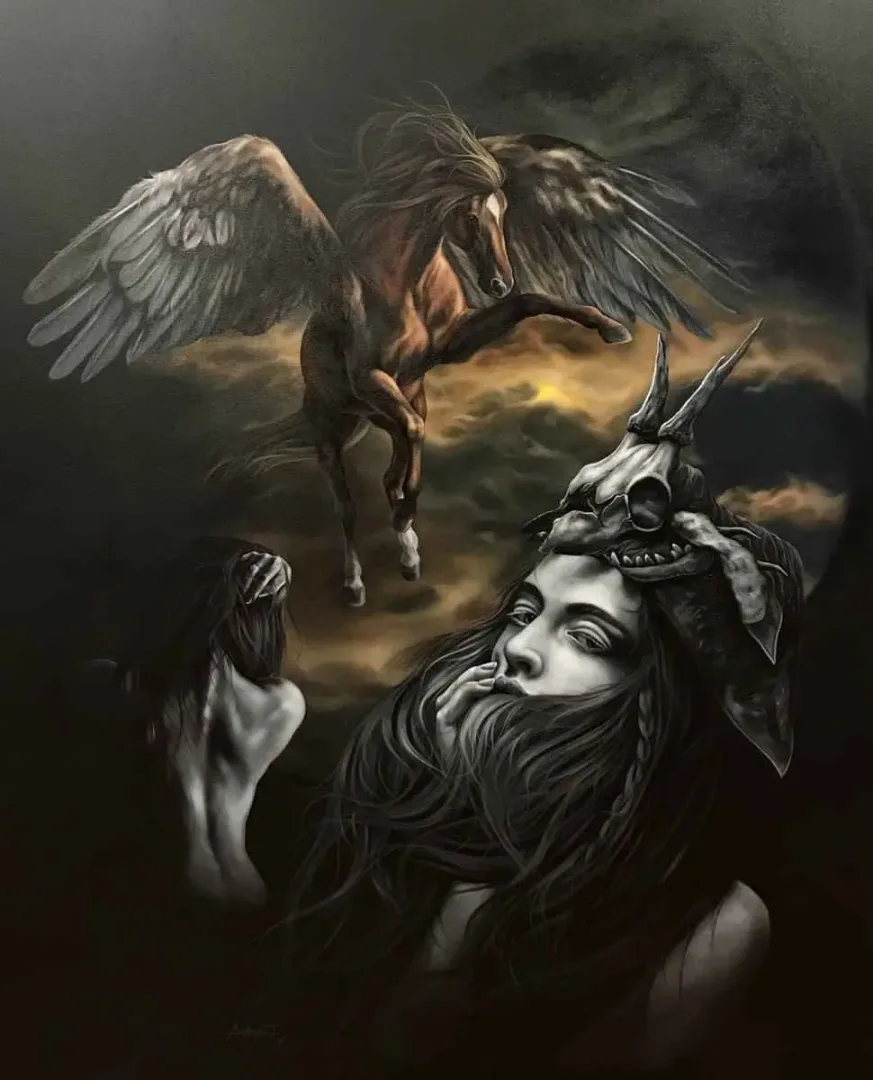 yakınlaştır "Sonsuzluğun Sınırında" eseri BEHZAT FEYZULLAH tarafından 150x120 cm ölçülerinde Tuval üzeri yağlı boya tekniği ile yapılmıştır.