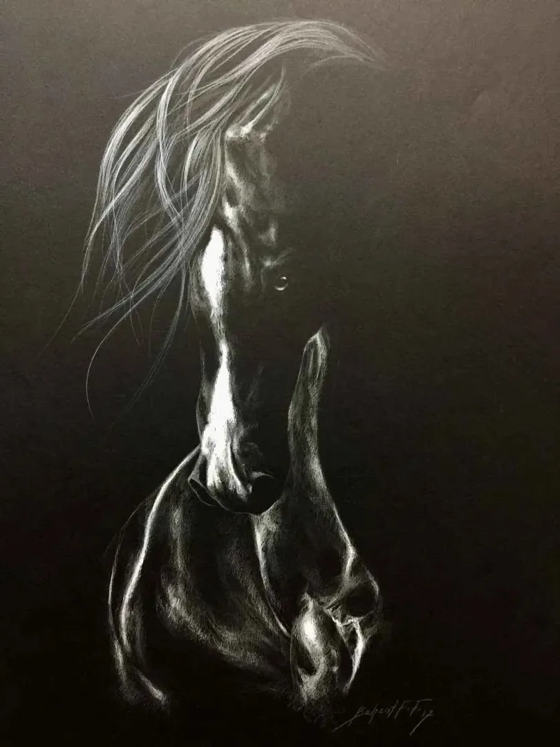 yakınlaştır "Kaybın Rengi" eseri BEHZAT FEYZULLAH tarafından 65x45 cm ölçülerinde Kağıt üzeri karışık teknik tekniği ile yapılmıştır.