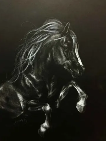 "Kaybın Rengi" eseri BEHZAT FEYZULLAH tarafından 65x45 cm ölçülerinde Kağıt üzeri karışık teknik tekniği ile yapılmıştır.