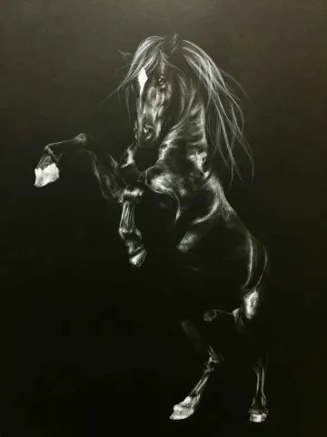 "Kaybın Rengi" eseri BEHZAT FEYZULLAH tarafından 65x45 cm ölçülerinde Kağıt üzeri karışık teknik tekniği ile yapılmıştır.