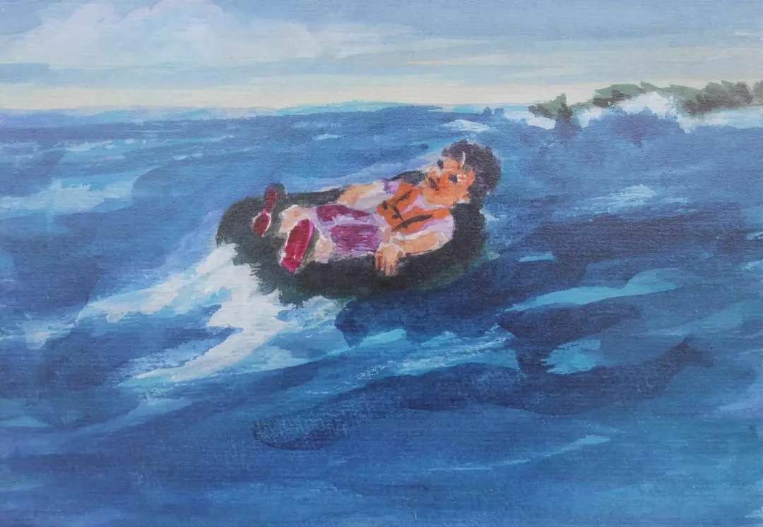 yakınlaştır "Lastik Beşik" eseri BÜLENT TANIK tarafından 17x23 cm ölçülerinde Karton üzeri akrilik boya tekniği ile yapılmıştır.
