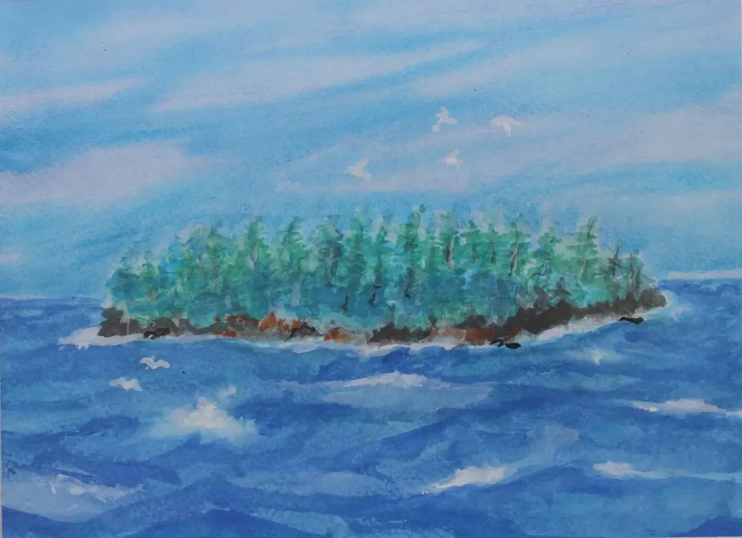 yakınlaştır "Plastik adası" eseri BÜLENT TANIK tarafından 23x17 cm ölçülerinde Karton üzeri akrilik boya tekniği ile yapılmıştır.