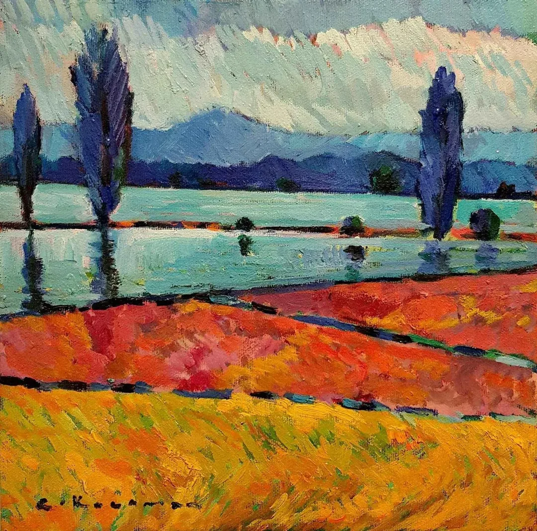 yakınlaştır "Çeltik Ekimi" eseri CEVDET KOCAMAN tarafından 2018 yılında 30x30 cm ölçülerinde Tuval üzeri akrilik boya tekniği ile yapılmıştır.