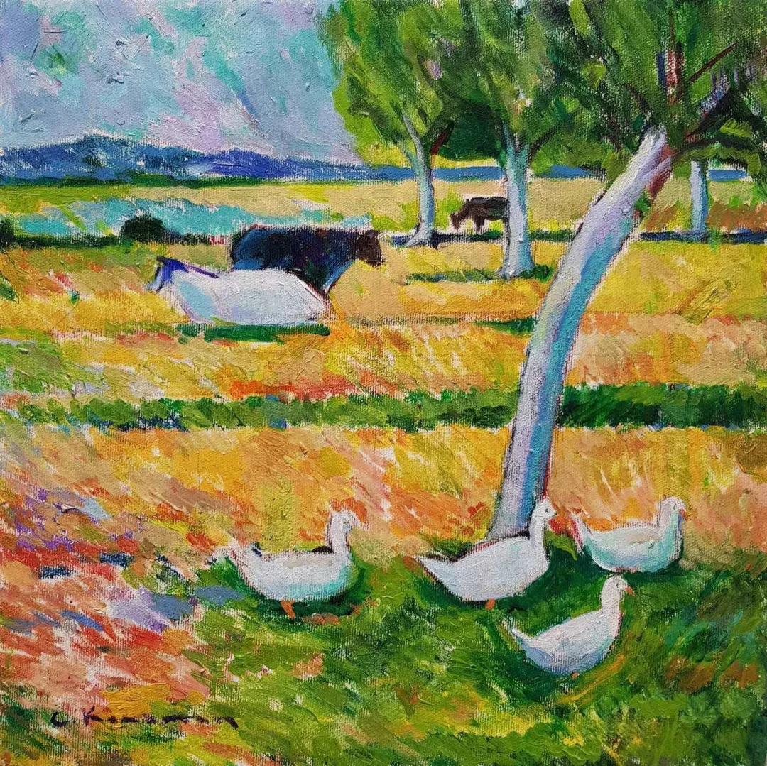 yakınlaştır "Siesta" eseri CEVDET KOCAMAN tarafından 2018 yılında 40x40 cm ölçülerinde Tuval üzeri yağlı boya tekniği ile yapılmıştır.