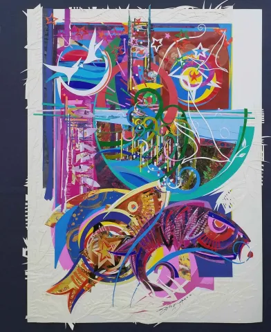 ENGİN KORKMAZ — 2018 Bu eser ENGİN KORKMAZ tarafından 2018 yılında 85x65 cm ölçülerinde Karışık teknik tekniği ile yapılmıştır.