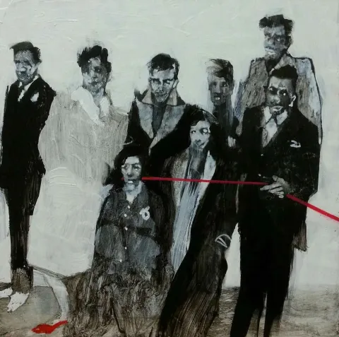 Bu eser ERCAN AYÇİÇEK tarafından 15x15 cm ölçülerinde Duralit üzeri akrilik boya tekniği ile yapılmıştır.