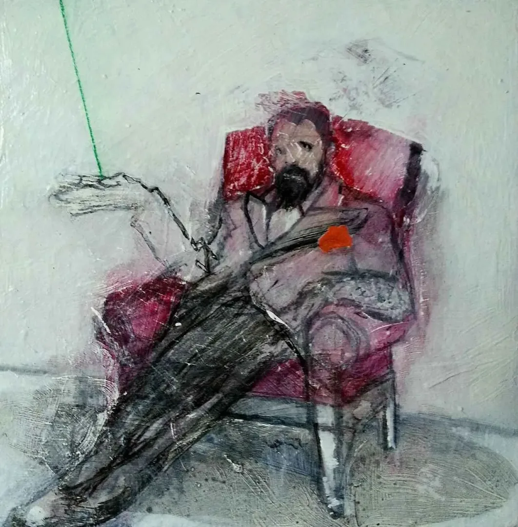 yakınlaştır "İsimsiz" eseri ERCAN AYÇİÇEK tarafından 15x15 cm ölçülerinde Duralit üzeri akrilik boya tekniği ile yapılmıştır.