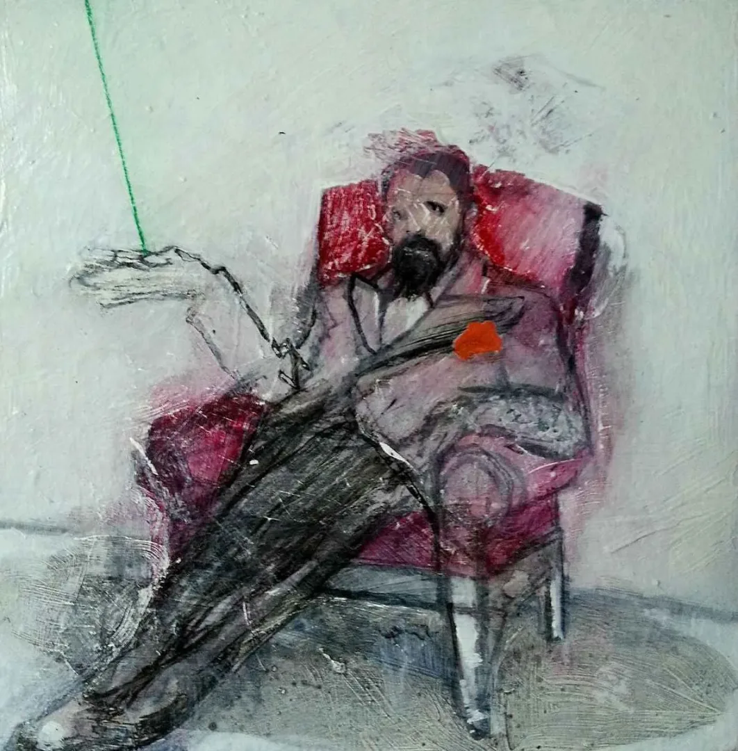 ERCAN AYÇİÇEK Bu eser ERCAN AYÇİÇEK tarafından 15x15 cm ölçülerinde Duralit üzeri akrilik boya tekniği ile yapılmıştır.