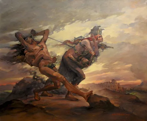 ADEM BAŞPINAR — 2018 Bu eser ADEM BAŞPINAR tarafından 2018 yılında 80x100 cm ölçülerinde Tuval üzeri yağlı boya tekniği ile yapılmıştır.