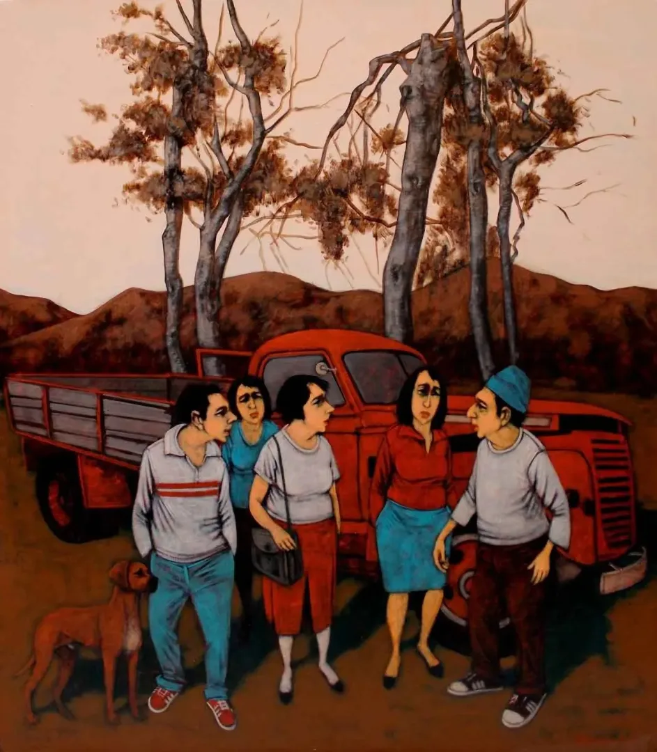 Bu eser ORHAN UMUT tarafından 2018 yılında 150x120 cm ölçülerinde Tuval üzeri akrilik boya tekniği ile yapılmıştır.