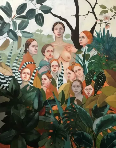 SEMA ÖCAL — 2018 Bu eser SEMA ÖCAL tarafından 2018 yılında 150x120 cm ölçülerinde Tuval üzeri yağlı boya tekniği ile yapılmıştır.