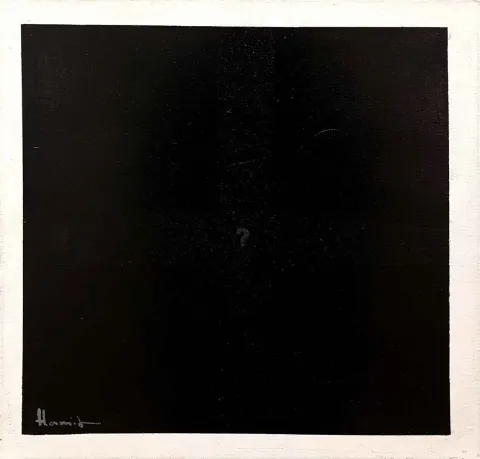 HAMİD ALİOĞLU — “Karanlıkta Soru”, 2018 "Karanlıkta Soru" eseri HAMİD ALİOĞLU tarafından 2018 yılında 40x40 cm ölçülerinde Tuval üzeri akrilik boya tekniği ile yapılmıştır.