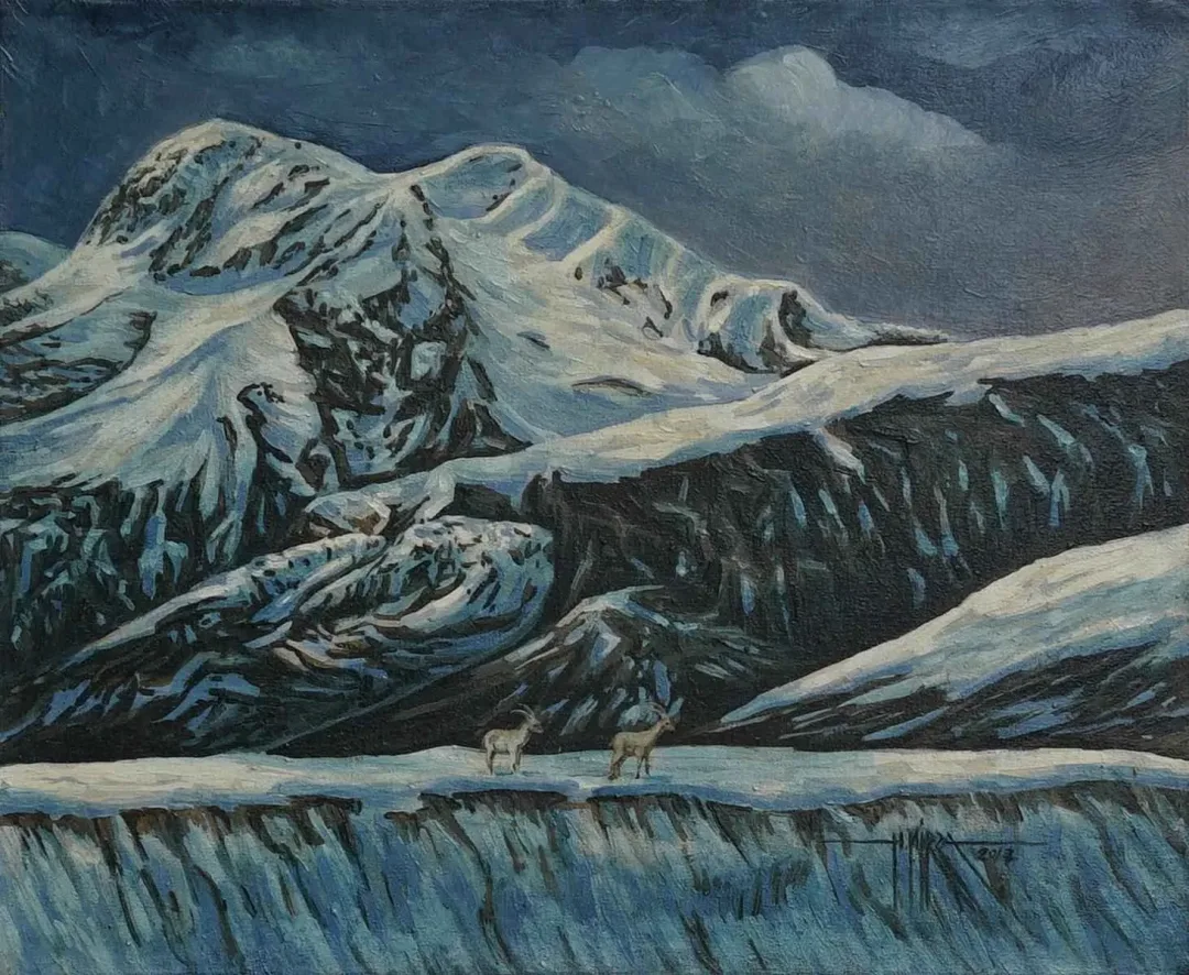 yakınlaştır "İsimsiz" eseri HASAN MİRZA tarafından 2017 yılında 50x60 cm ölçülerinde Tuval üzeri yağlı boya tekniği ile yapılmıştır.