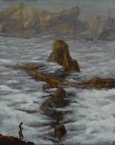 Bu eser HASAN MİRZA tarafından 2017 yılında 50x40 cm ölçülerinde Tuval üzeri yağlı boya tekniği ile yapılmıştır.