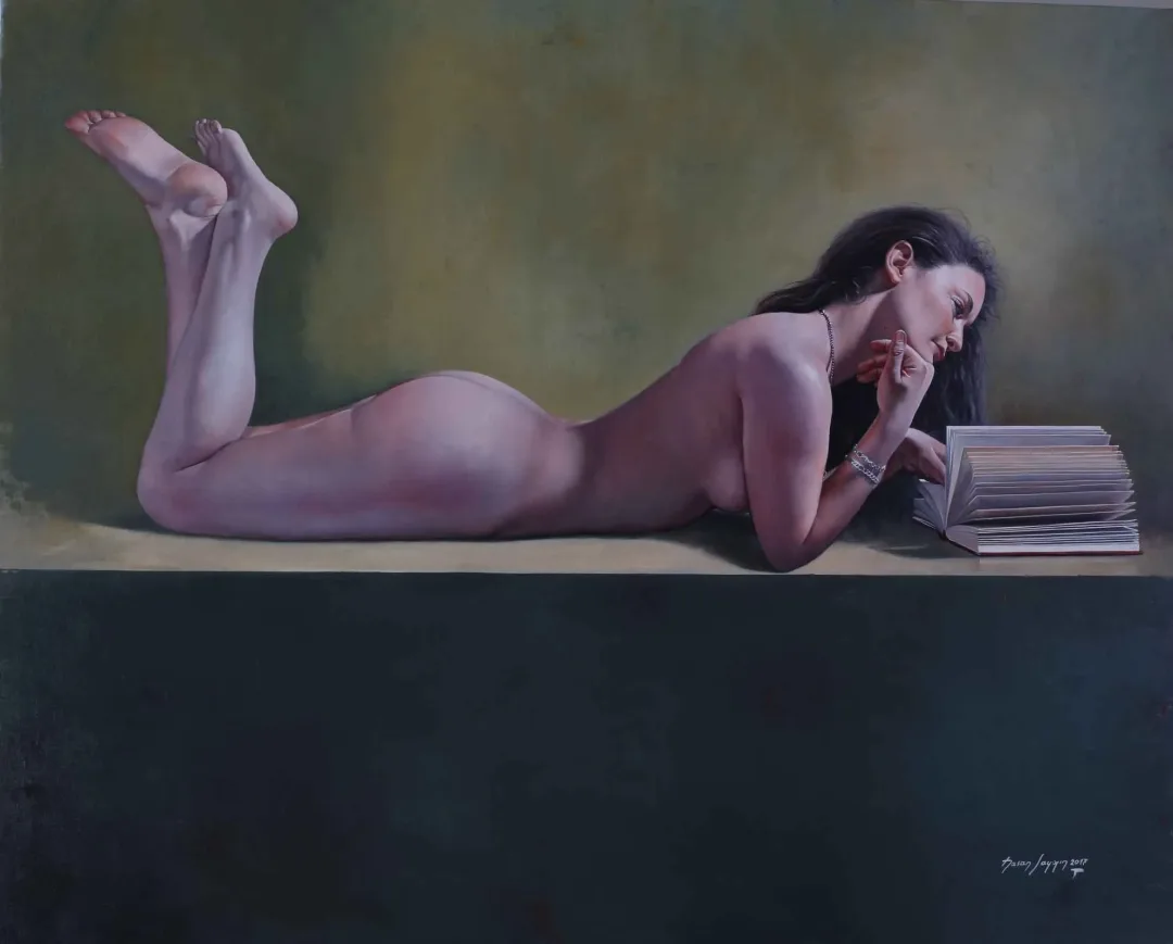 yakınlaştır "La liseuse" eseri HASAN SAYGIN tarafından 2017 yılında 100x81 cm ölçülerinde Tuval üzeri yağlı boya tekniği ile yapılmıştır.