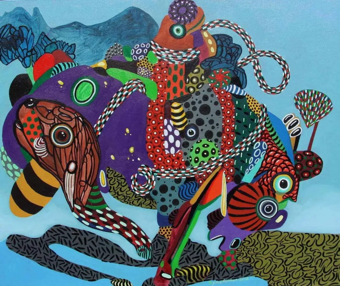 yakınlaştır "İsimsiz" eseri LEVENT OYLUÇTARHAN tarafından 2018 yılında 38x46 cm ölçülerinde Tuval üzeri yağlı boya tekniği ile yapılmıştır.