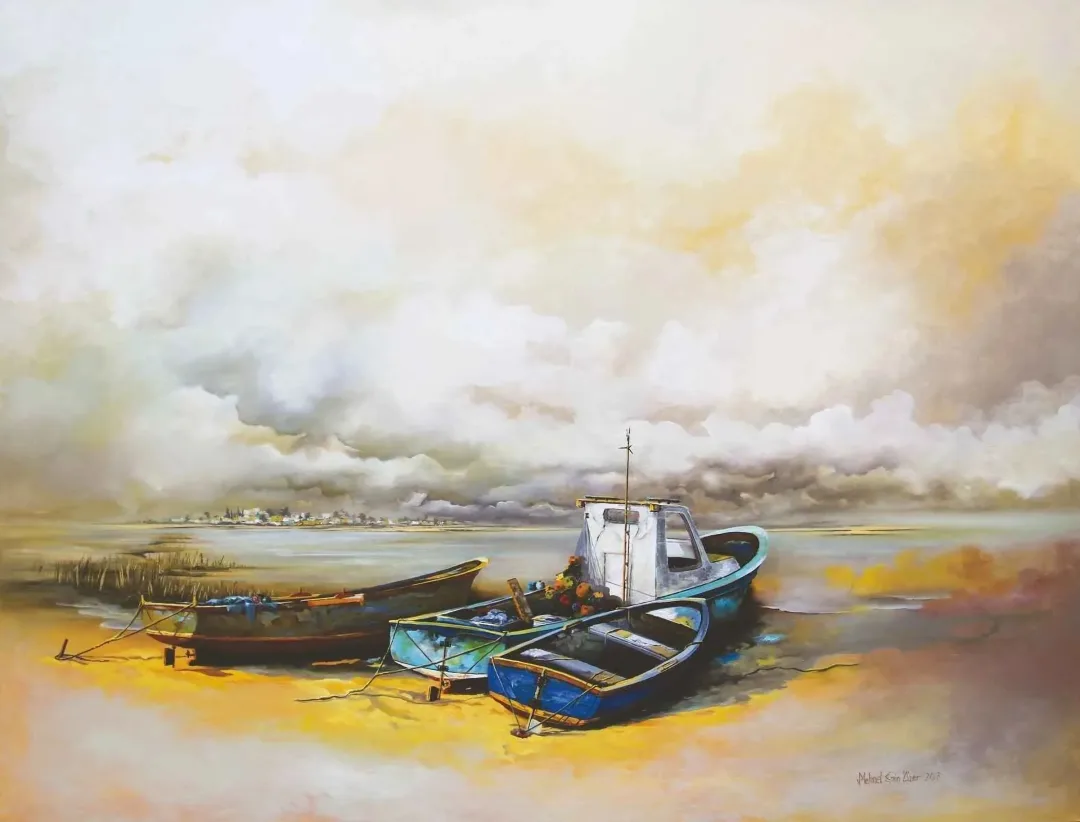 yakınlaştır "İsimsiz" eseri MEHMET EMİN ÖZER tarafından 2017 yılında 150x200 cm ölçülerinde Tuval üzeri yağlı boya tekniği ile yapılmıştır.