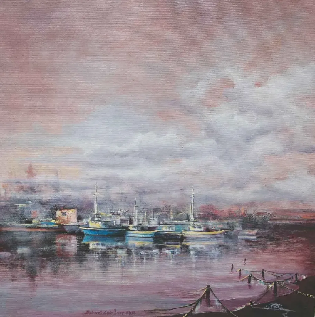 Bu eser MEHMET EMİN ÖZER tarafından 2018 yılında 50x50 cm ölçülerinde Tuval üzeri yağlı boya tekniği ile yapılmıştır.