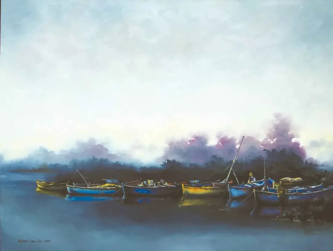MEHMET EMİN ÖZER — 2018 Bu eser MEHMET EMİN ÖZER tarafından 2018 yılında 100x120 cm ölçülerinde Tuval üzeri yağlı boya tekniği ile yapılmıştır.