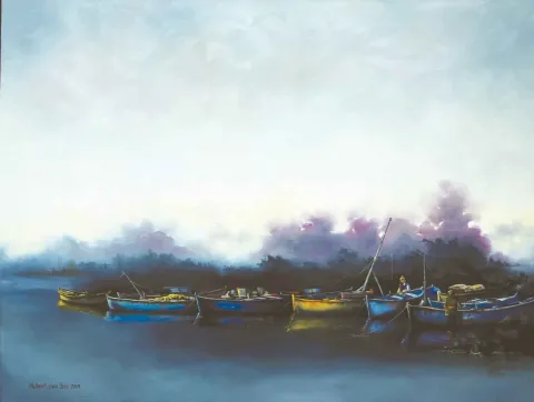 Bu eser MEHMET EMİN ÖZER tarafından 2018 yılında 100x120 cm ölçülerinde Tuval üzeri yağlı boya tekniği ile yapılmıştır.
