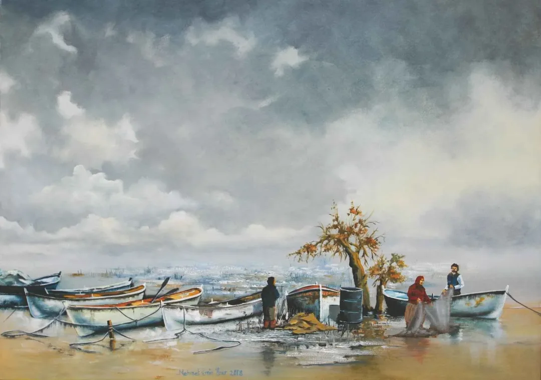Bu eser MEHMET EMİN ÖZER tarafından 2018 yılında 50x70 cm ölçülerinde Tuval üzeri yağlı boya tekniği ile yapılmıştır.