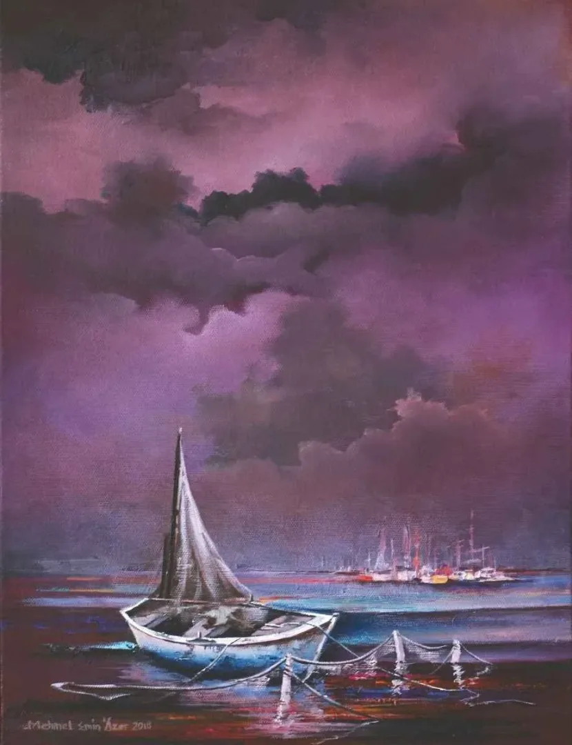 yakınlaştır "İsimsiz" eseri MEHMET EMİN ÖZER tarafından 2018 yılında 40x30 cm ölçülerinde Tuval üzeri yağlı boya tekniği ile yapılmıştır.