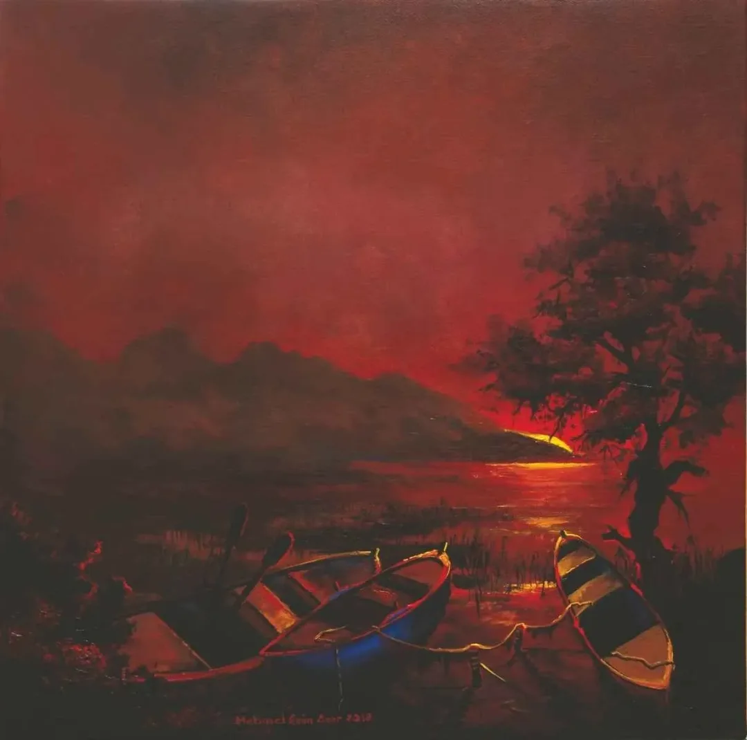 yakınlaştır "İsimsiz" eseri MEHMET EMİN ÖZER tarafından 2018 yılında 40x40 cm ölçülerinde Tuval üzeri yağlı boya tekniği ile yapılmıştır.
