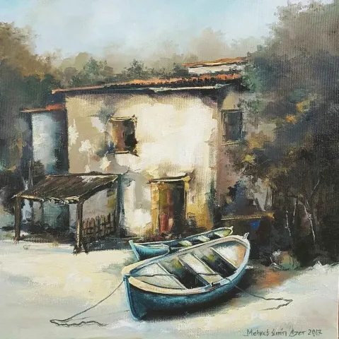 MEHMET EMİN ÖZER — 2017 Bu eser MEHMET EMİN ÖZER tarafından 2017 yılında 40x40 cm ölçülerinde Tuval üzeri yağlı boya tekniği ile yapılmıştır.