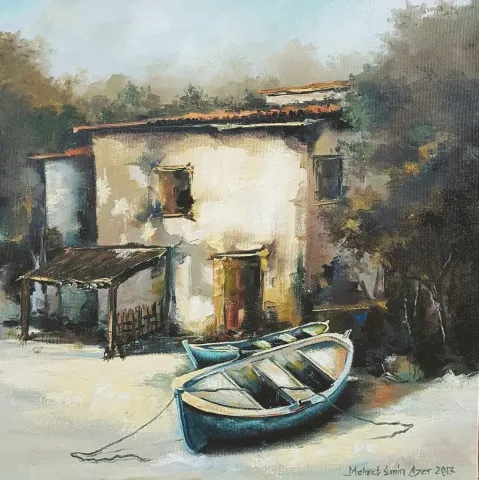 MEHMET EMİN ÖZER — 2017 Bu eser MEHMET EMİN ÖZER tarafından 2017 yılında 40x40 cm ölçülerinde Tuval üzeri yağlı boya tekniği ile yapılmıştır.
