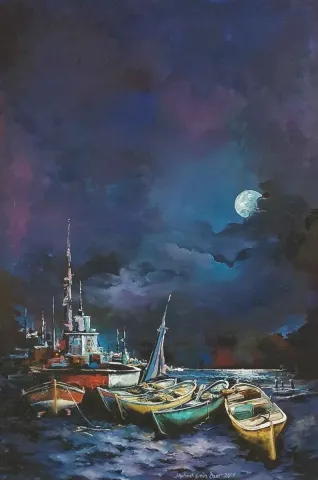 MEHMET EMİN ÖZER — 2017 Bu eser MEHMET EMİN ÖZER tarafından 2017 yılında 80x60 cm ölçülerinde Tuval üzeri yağlı boya tekniği ile yapılmıştır.