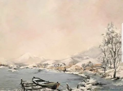 MEHMET EMİN ÖZER — 2017 Bu eser MEHMET EMİN ÖZER tarafından 2017 yılında 40x60 cm ölçülerinde Tuval üzeri yağlı boya tekniği ile yapılmıştır.