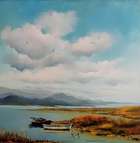 MEHMET EMİN ÖZER — 2018 Bu eser MEHMET EMİN ÖZER tarafından 2018 yılında 60x60 cm ölçülerinde Tuval üzeri yağlı boya tekniği ile yapılmıştır.