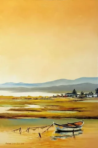 Bu eser MEHMET EMİN ÖZER tarafından 2018 yılında 60x40 cm ölçülerinde Tuval üzeri yağlı boya tekniği ile yapılmıştır.