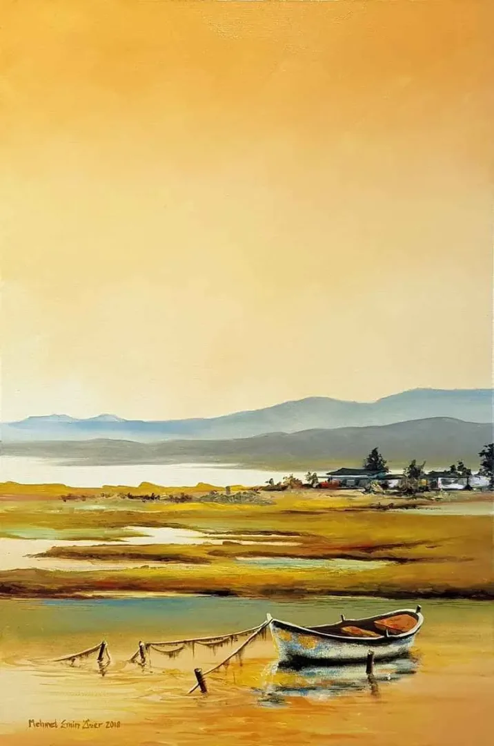 yakınlaştır "İsimsiz" eseri MEHMET EMİN ÖZER tarafından 2018 yılında 60x40 cm ölçülerinde Tuval üzeri yağlı boya tekniği ile yapılmıştır.