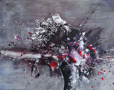 "Siper" eseri MEHMET SAKIZCI tarafından 2017 yılında 110x140 cm ölçülerinde Tuval üzeri akrilik boya tekniği ile yapılmıştır.