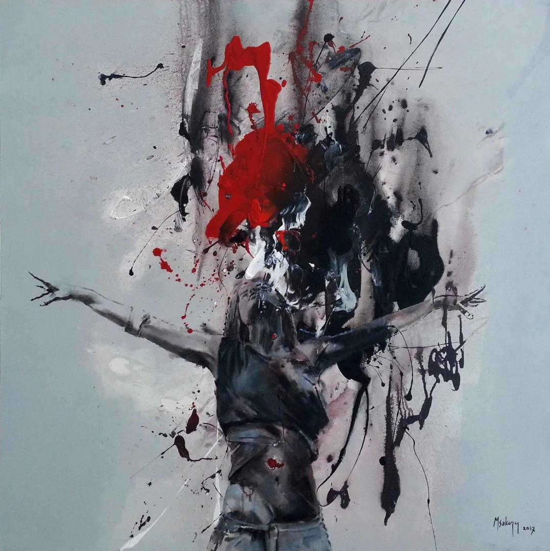 yakınlaştır "Yağmur" eseri MEHMET SAKIZCI tarafından 2017 yılında 100x100 cm ölçülerinde Tuval üzeri akrilik boya tekniği ile yapılmıştır.