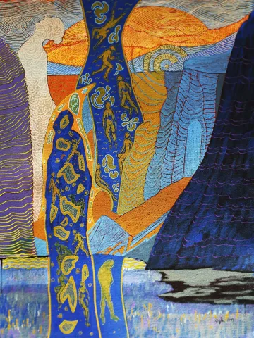 "İnsan Manzaraları II" eseri NECMETTİN ÖZLÜ tarafından 40x30 cm ölçülerinde Tuval üzeri akrilik boya tekniği ile yapılmıştır.