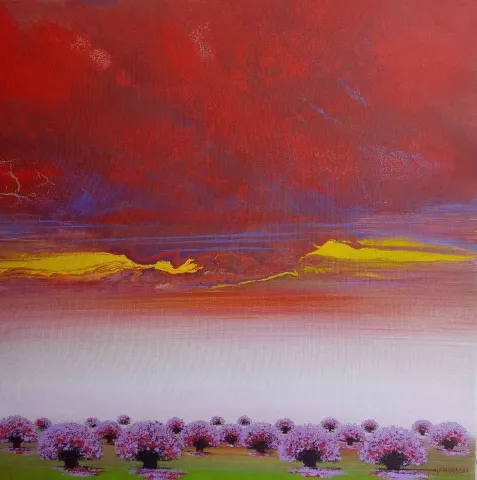 NUMAN ARSLAN Bu eser NUMAN ARSLAN tarafından 90x90 cm ölçülerinde Tuval üzeri akrilik boya tekniği ile yapılmıştır.