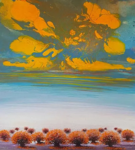 NUMAN ARSLAN Bu eser NUMAN ARSLAN tarafından 75x70 cm ölçülerinde Tuval üzeri akrilik boya tekniği ile yapılmıştır.