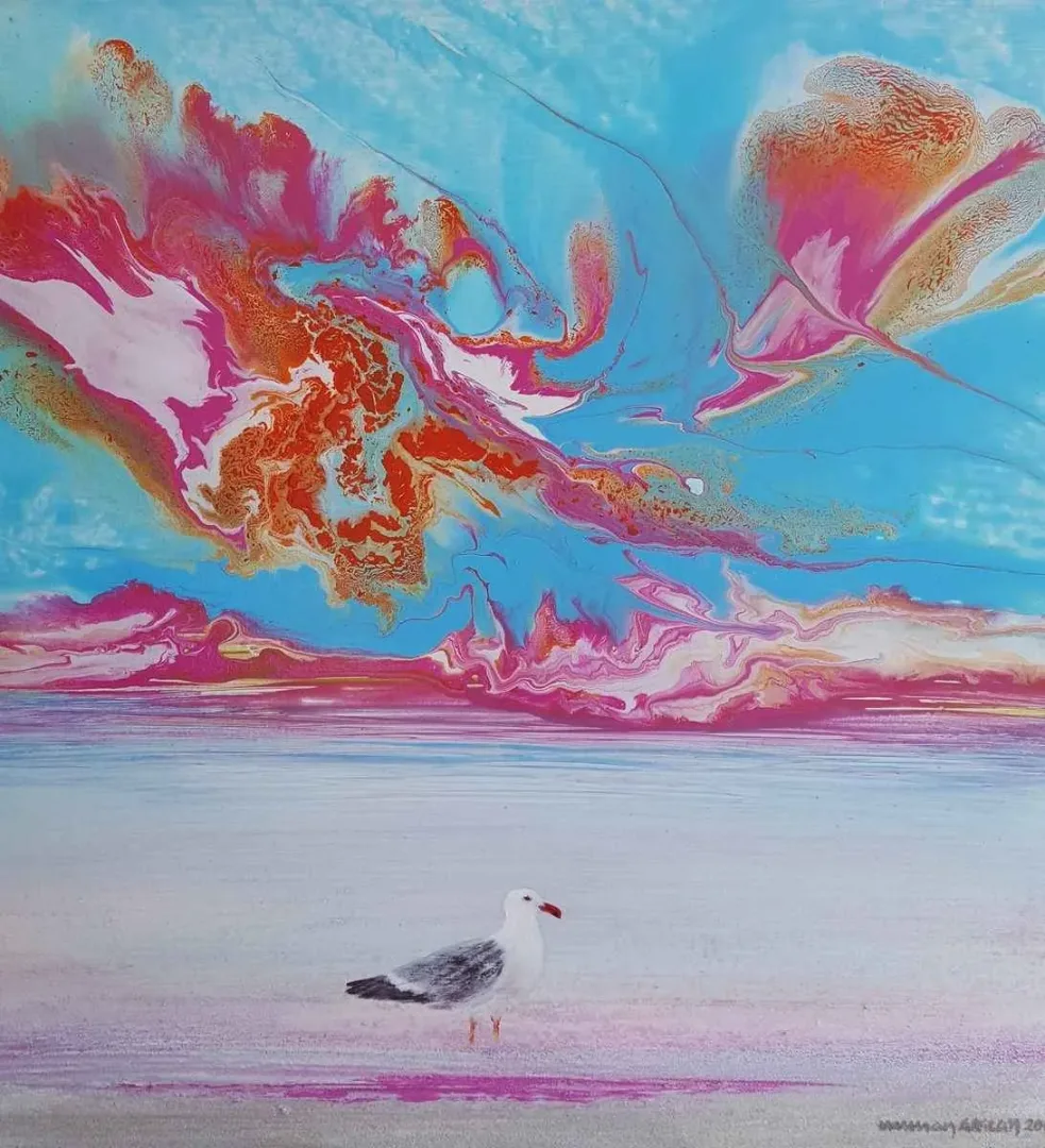 "İsimsiz" eseri NUMAN ARSLAN tarafından 60x60 cm ölçülerinde Tuval üzeri akrilik boya tekniği ile yapılmıştır.