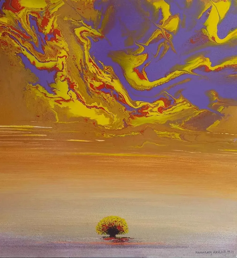 yakınlaştır "İsimsiz" eseri NUMAN ARSLAN tarafından 60x60 cm ölçülerinde Tuval üzeri akrilik boya tekniği ile yapılmıştır.