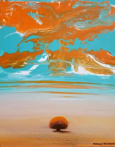NUMAN ARSLAN Bu eser NUMAN ARSLAN tarafından 60x50 cm ölçülerinde Tuval üzeri akrilik boya tekniği ile yapılmıştır.