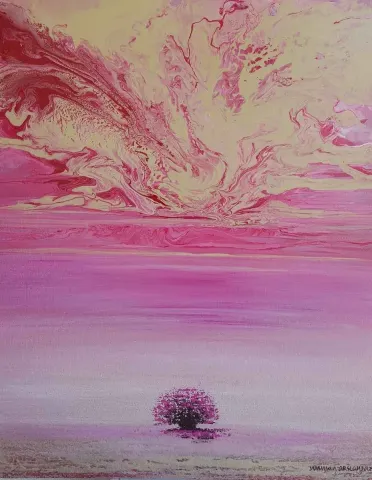 Bu eser NUMAN ARSLAN tarafından 60x50 cm ölçülerinde Tuval üzeri akrilik boya tekniği ile yapılmıştır.