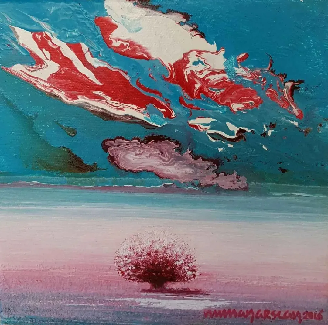 "İsimsiz" eseri NUMAN ARSLAN tarafından 20x20 cm ölçülerinde Tuval üzeri akrilik boya tekniği ile yapılmıştır.