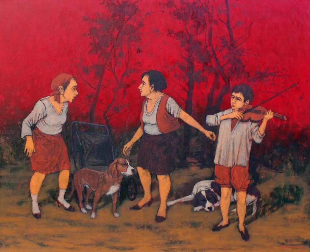 yakınlaştır "İsimsiz" eseri ORHAN UMUT tarafından 2017 yılında 120x140 cm ölçülerinde Tuval üzeri akrilik boya tekniği ile yapılmıştır.