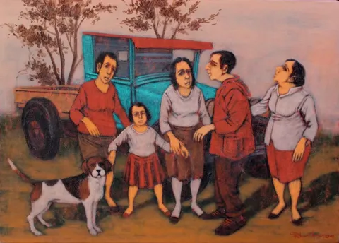 Bu eser ORHAN UMUT tarafından 2017 yılında 60x80 cm ölçülerinde Tuval üzeri akrilik boya tekniği ile yapılmıştır.