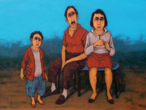 ORHAN UMUT — 2017 Bu eser ORHAN UMUT tarafından 2017 yılında 60x80 cm ölçülerinde Tuval üzeri akrilik boya tekniği ile yapılmıştır.